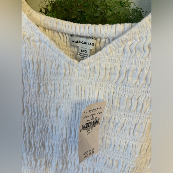 American Eagle dress NWT. Never worn. White, light weight, but lined dress. - Picture 3 of 6